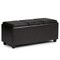 Simpli Home Avalon 42"Rectangle Storage Ottoman Upholstered Faux Leather Table